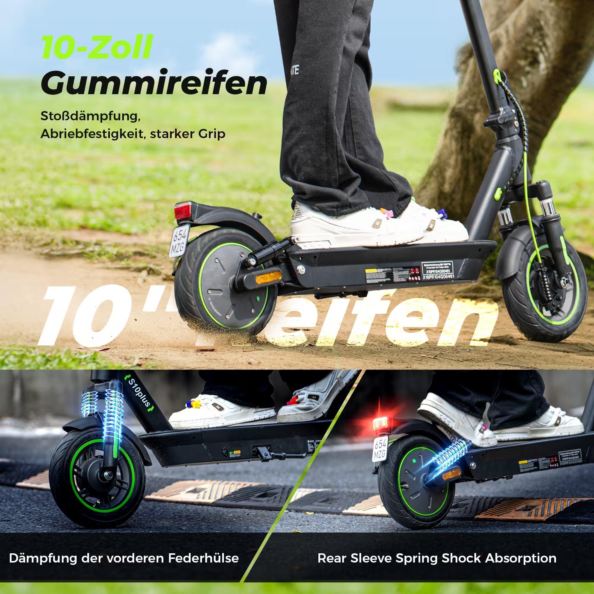 Trottinette électrique urbaine S10 Plus 10" batterie 36V 15Ah LED, contrôle APP 5/7