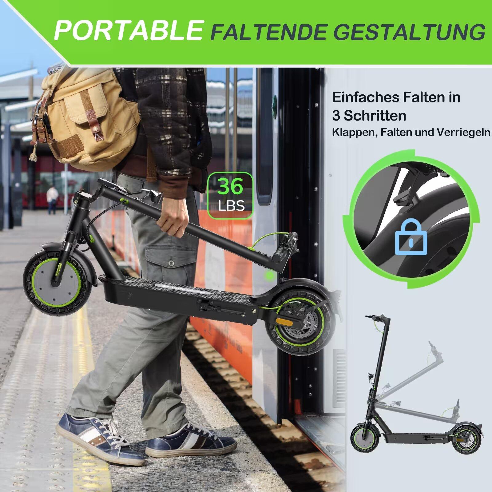 Trottinette électrique S9 Max ABE, pneus 10" batterie 36V 10,4Ah contrôle APP 7/7