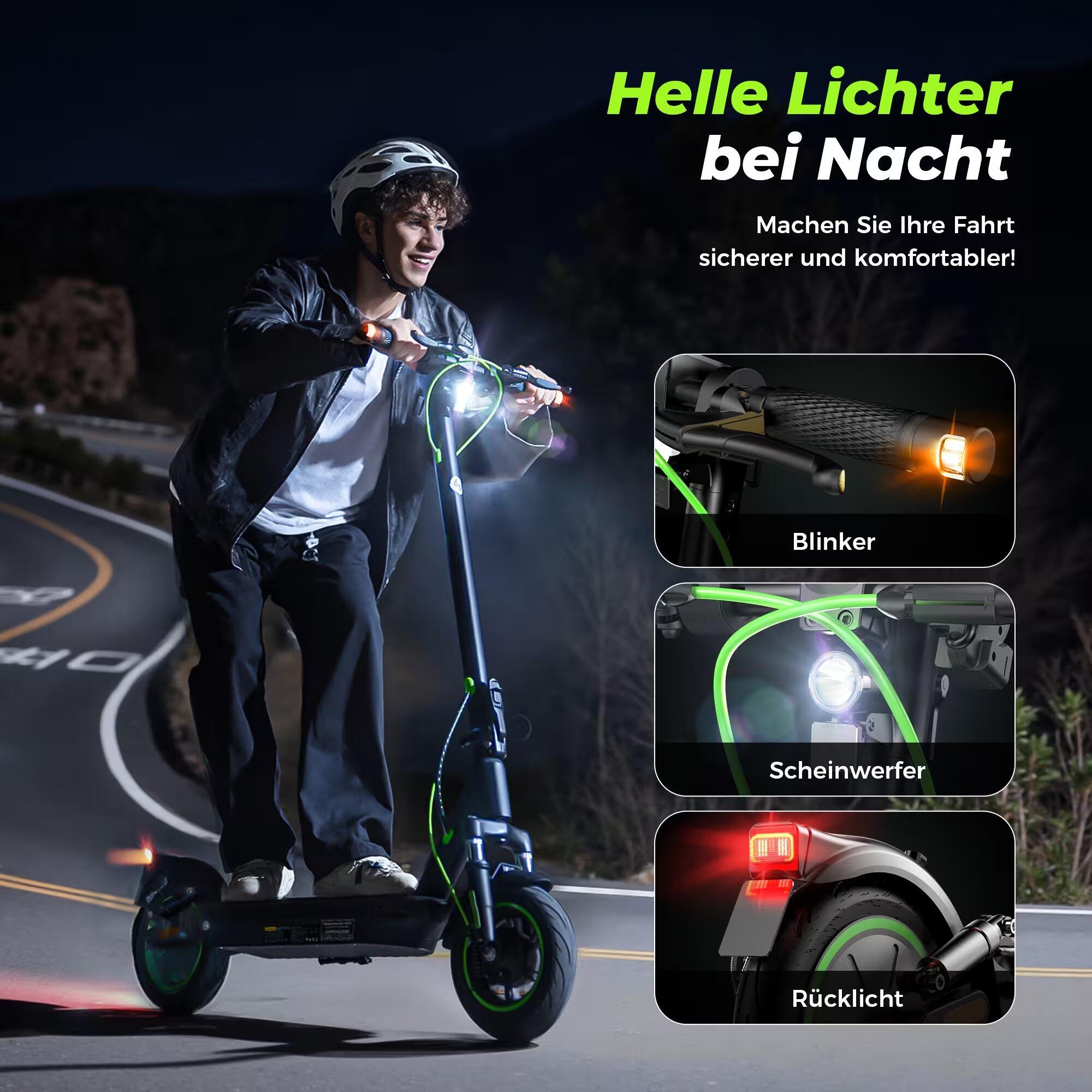 Trottinette électrique urbaine S10 Plus 10" batterie 36V 15Ah LED, contrôle APP 4/7
