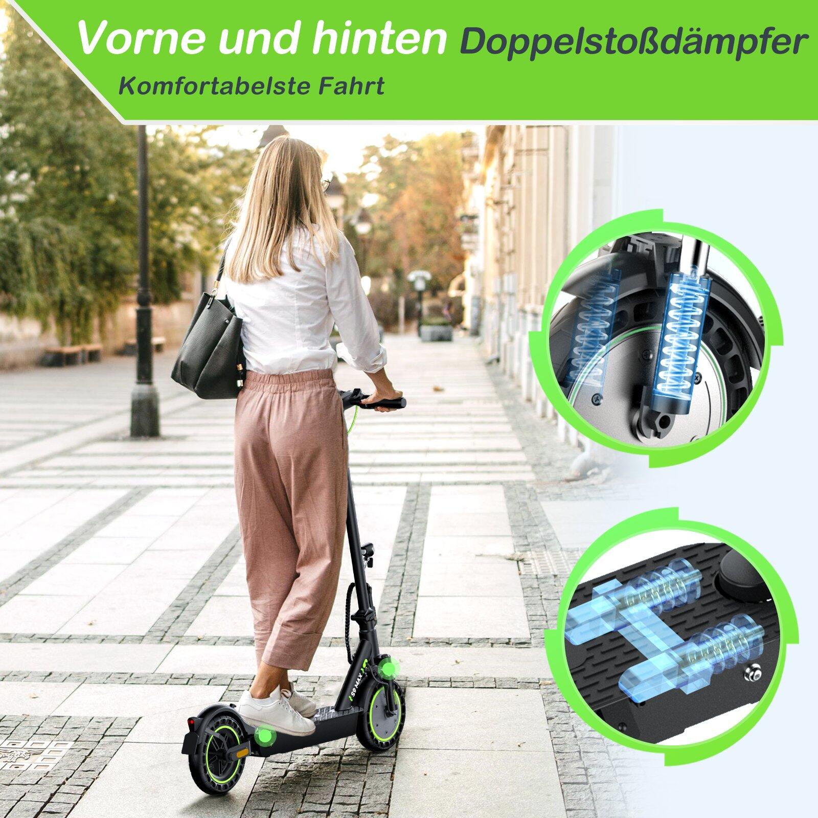 Trottinette électrique S9 Max ABE, pneus 10" batterie 36V 10,4Ah contrôle APP 6/7