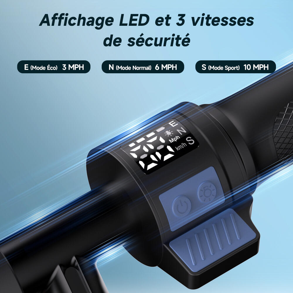 Trottinette électrique iScooter K2Pro pour enfants, lumières colorées 2/7