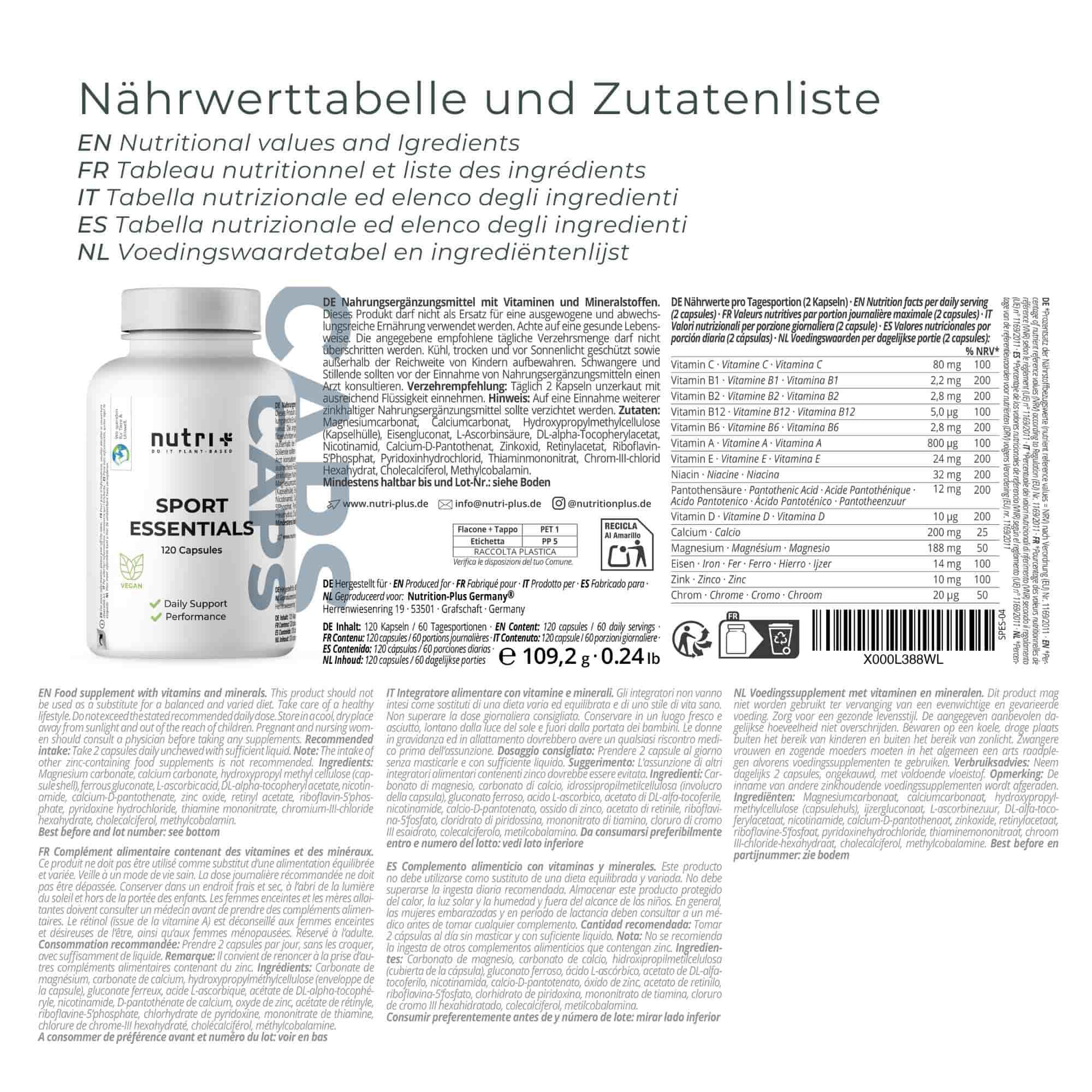 Sport Essentials 120 Kapseln 2/5
