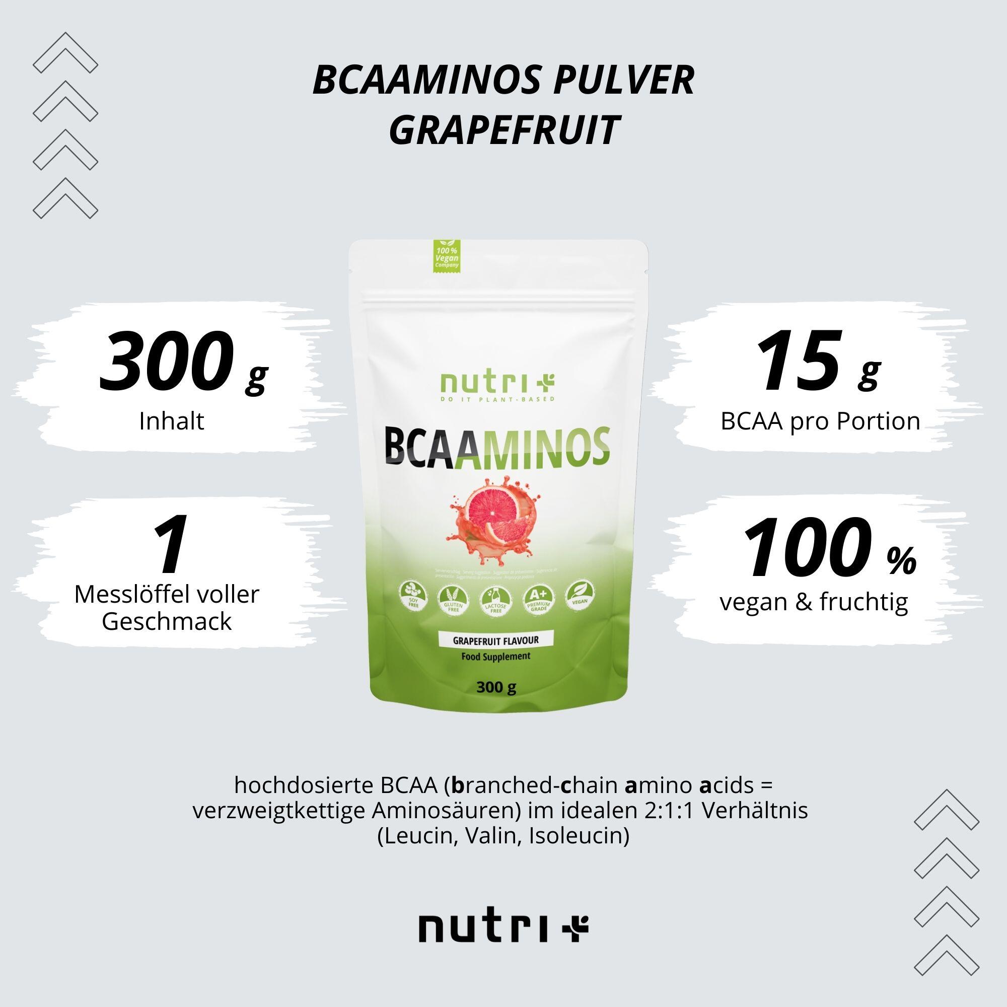BCAAminos en polvo 300 g - Pomelo 3/5