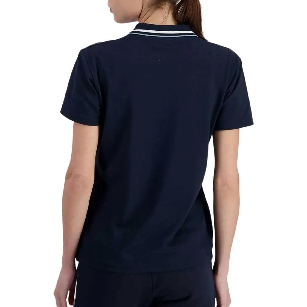 Le Coq Sportif Women's Heritage Navy Polo Shirt 3/5