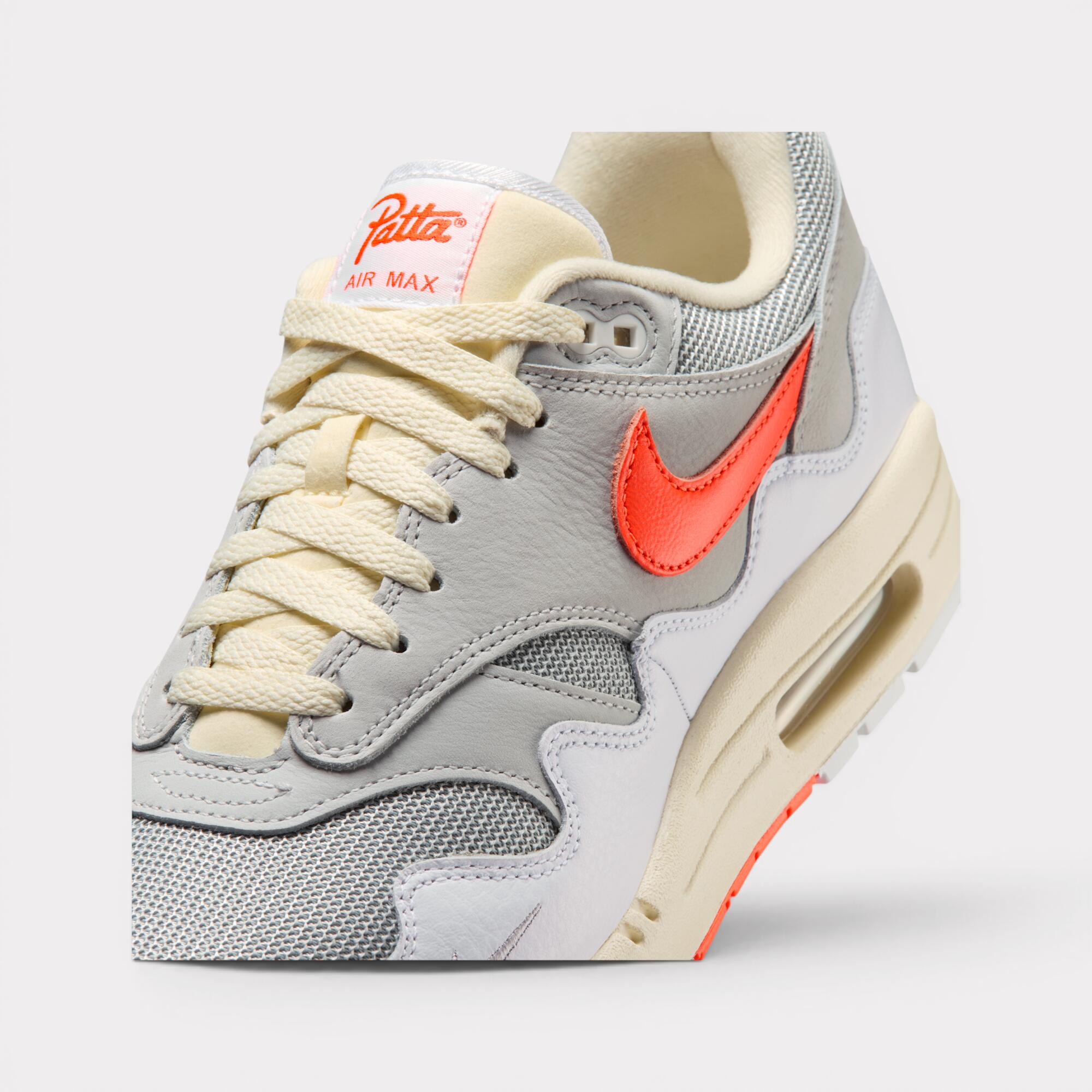 Chaussures - unisexe - air max 1 patta waves - white/hyper crimson 7/7