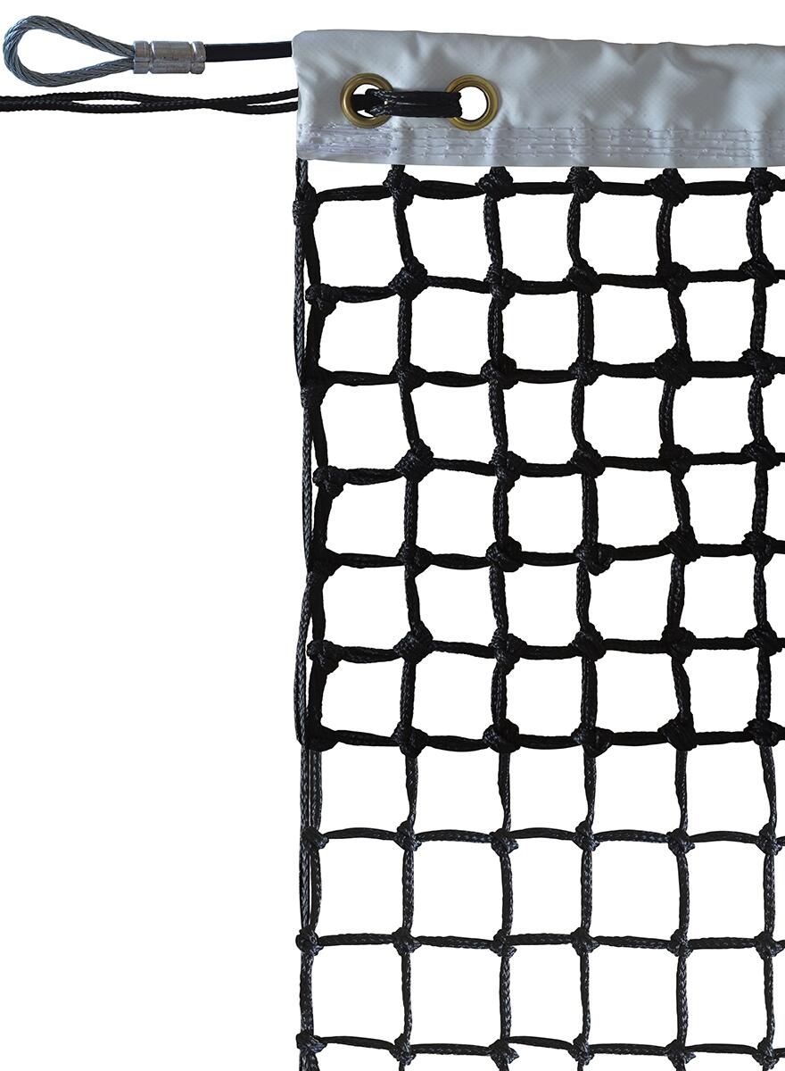 Filet tennis Roland Garros PE tressé 3mm maille 40 doublé sur 7 rangs Emdé 2/3
