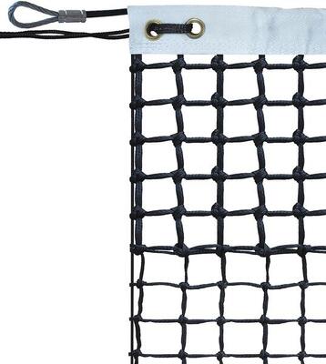 Tennisnet pe gevlochten 3mm maas 45 dubbel op 6 rijen emdé