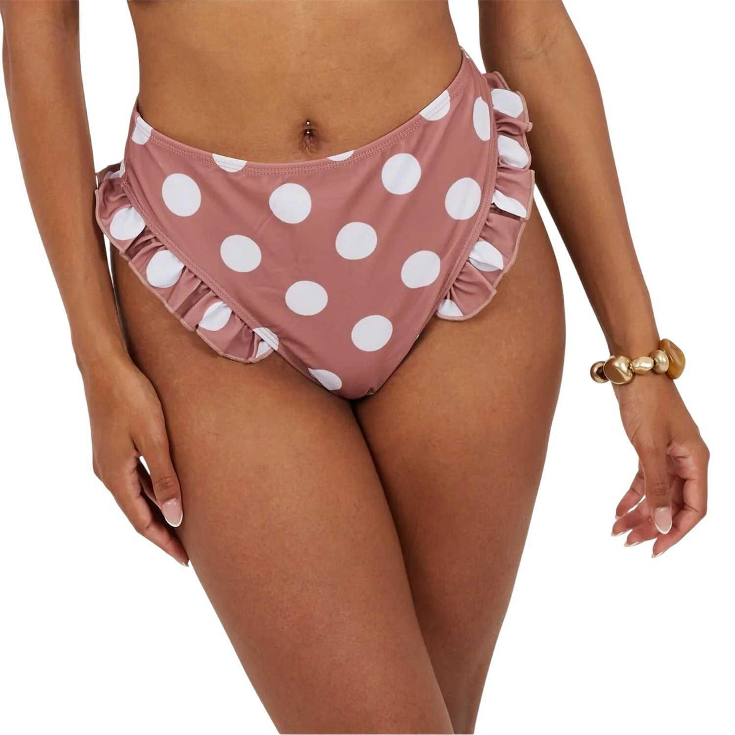 Brave Soul Womens/Ladies Polka Dot High Waist Two-Piece Swimsuit