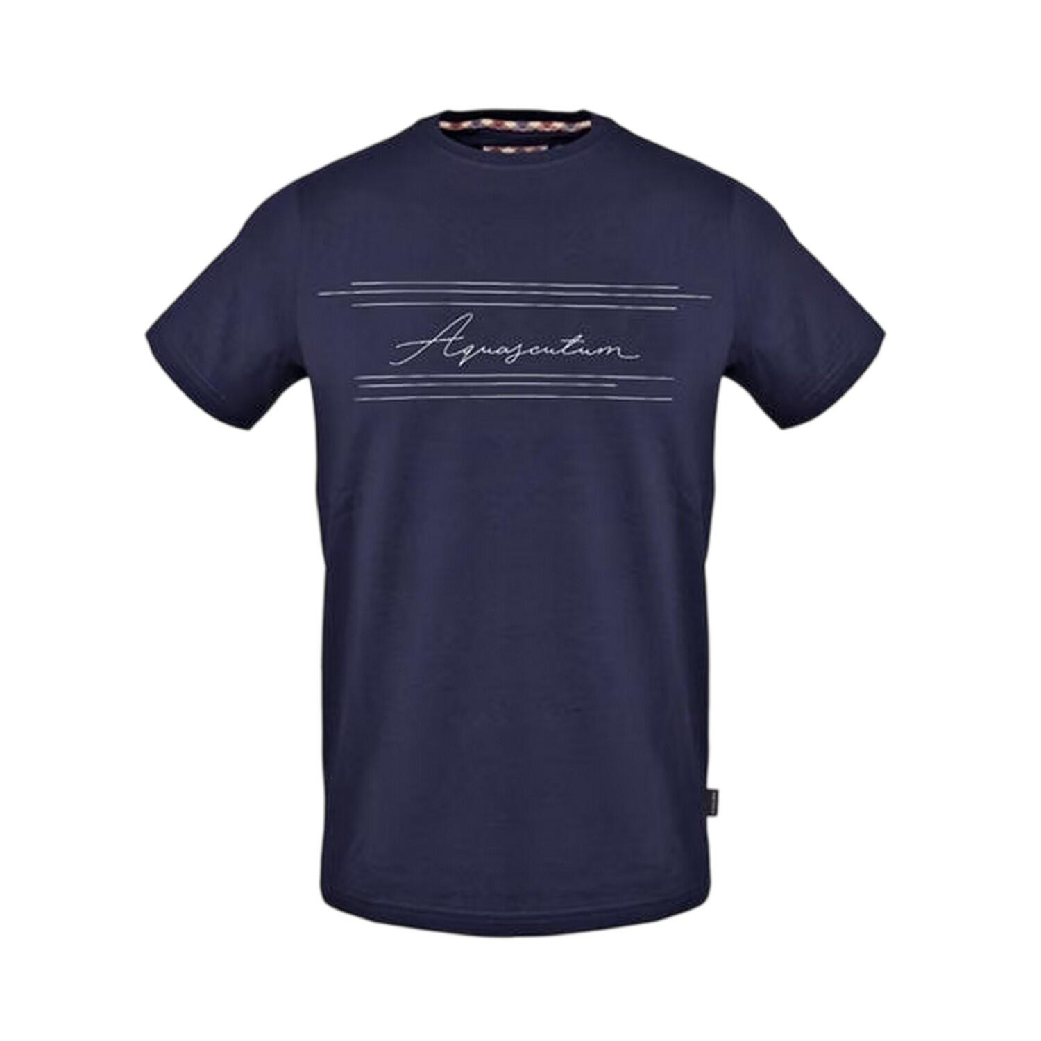 Aquascutum Mens Signature Crew Neck T-Shirt