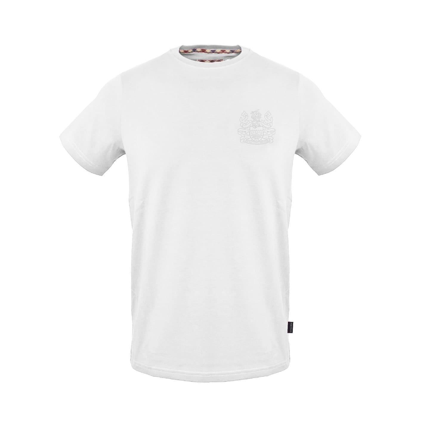 Aquascutum Unisex Adult Logo Crew Neck Regular T-Shirt