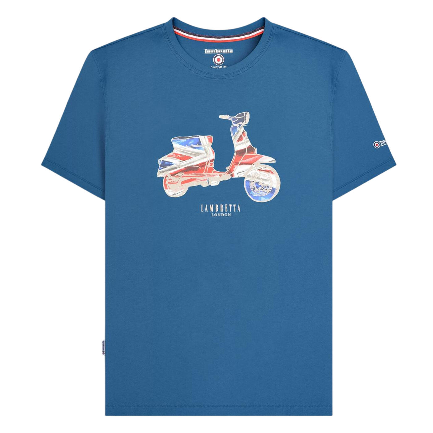 Lambretta Mens Flag Regular T-Shirt