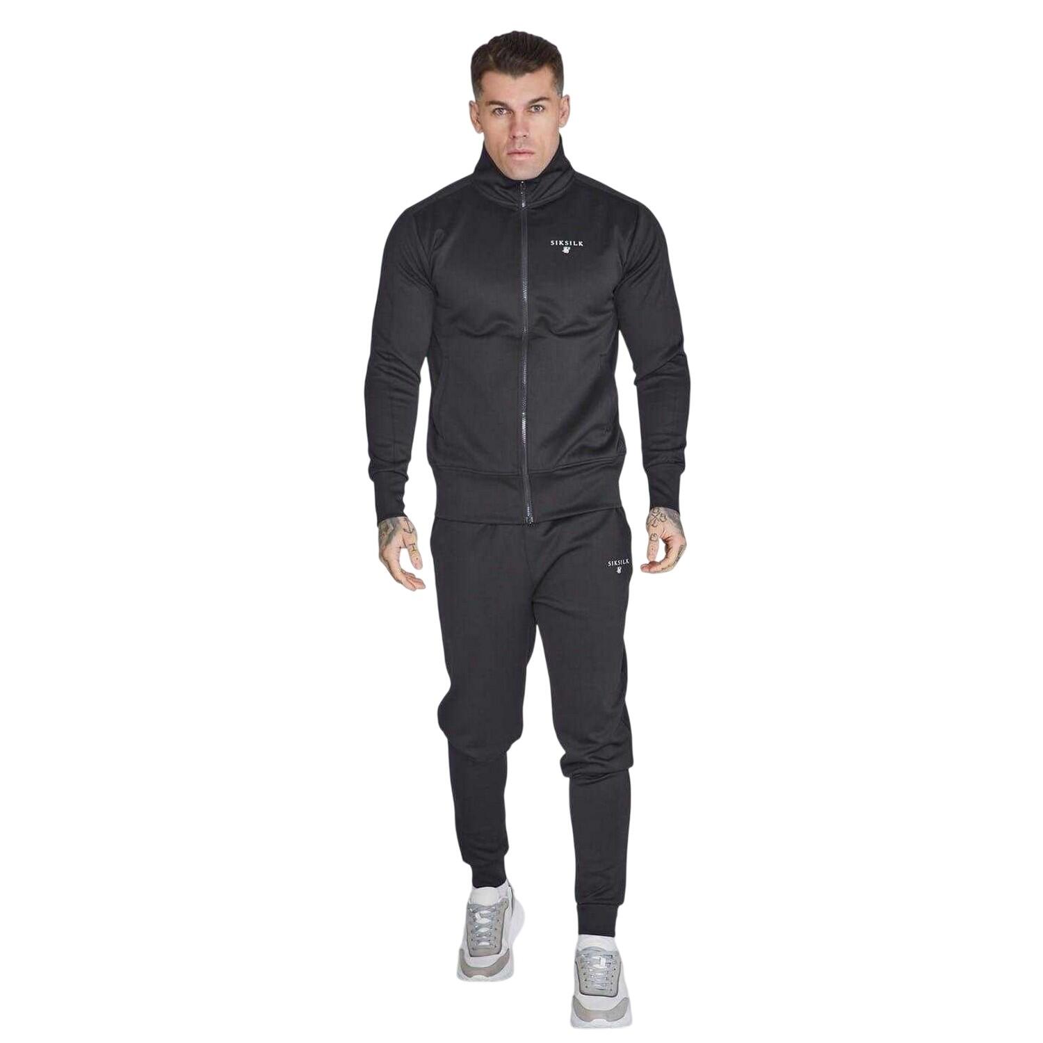 SikSilk Mens Essential Athletic Jacket