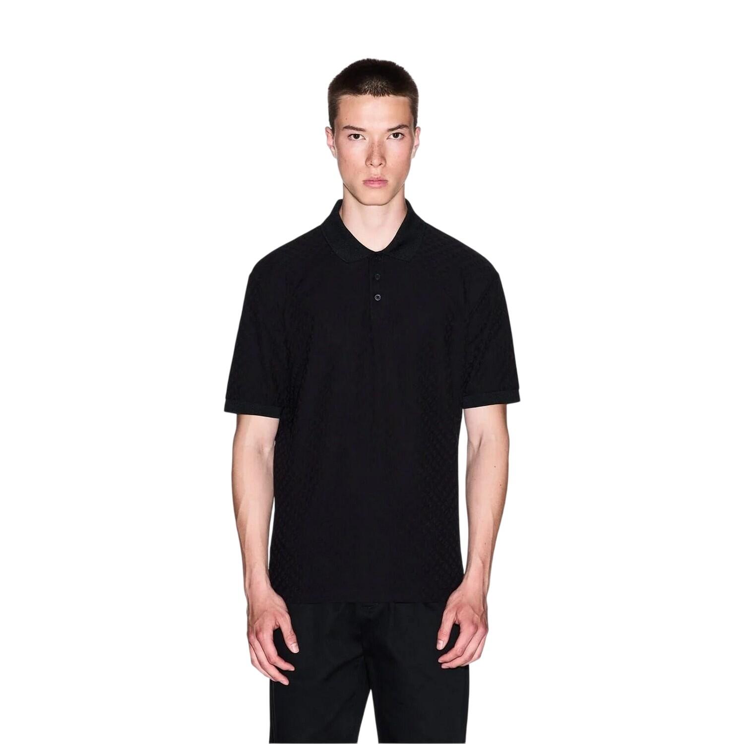 Armani Exchange Mens Textured Regular Polo Shirt