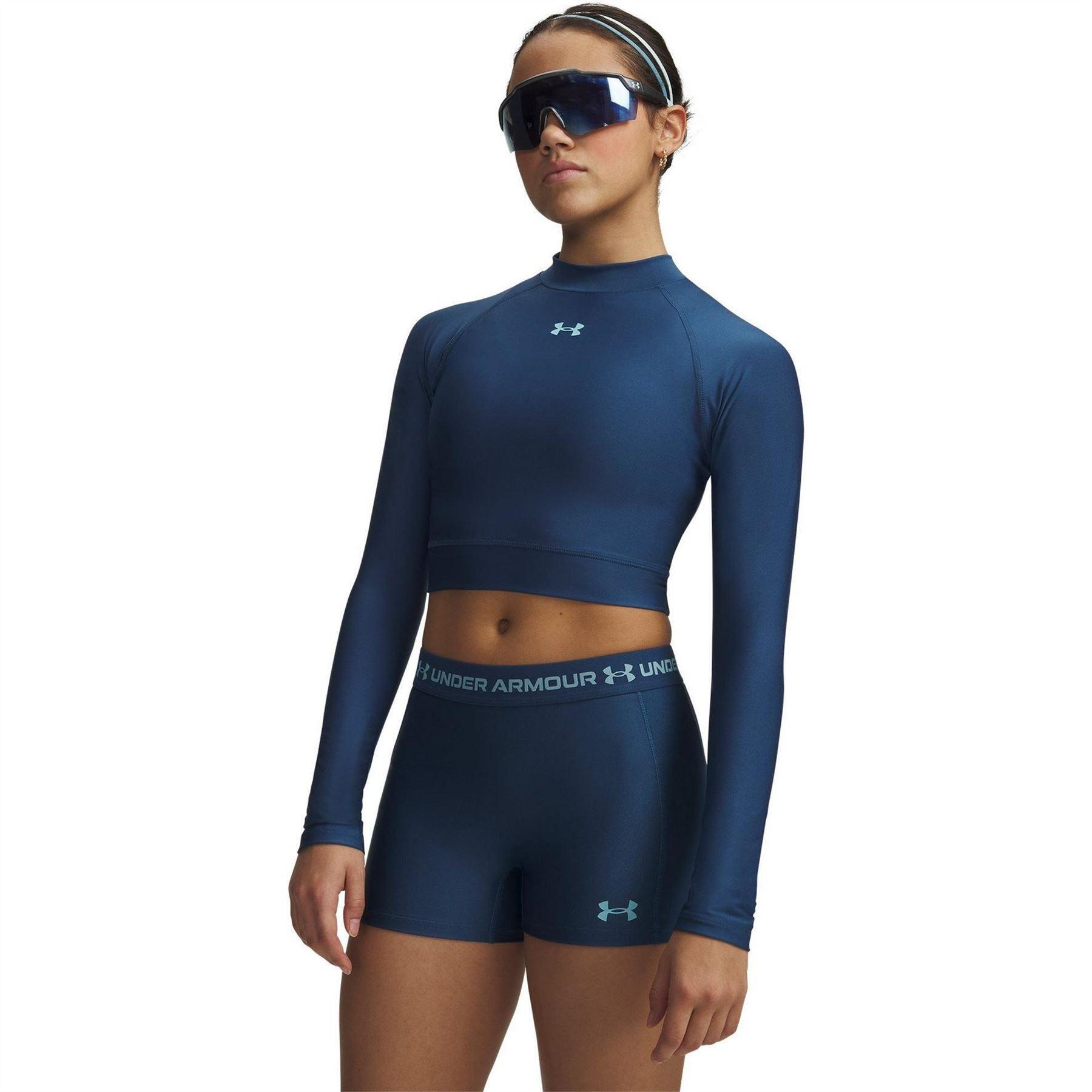 Under Armour Womens/Ladies HeatGear Mock Neck Crop Top