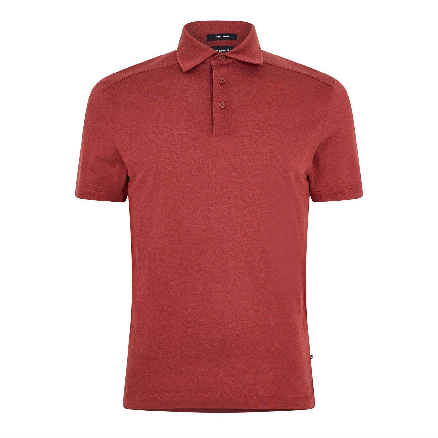 Boss Mens Paino Plain Polo Shirt