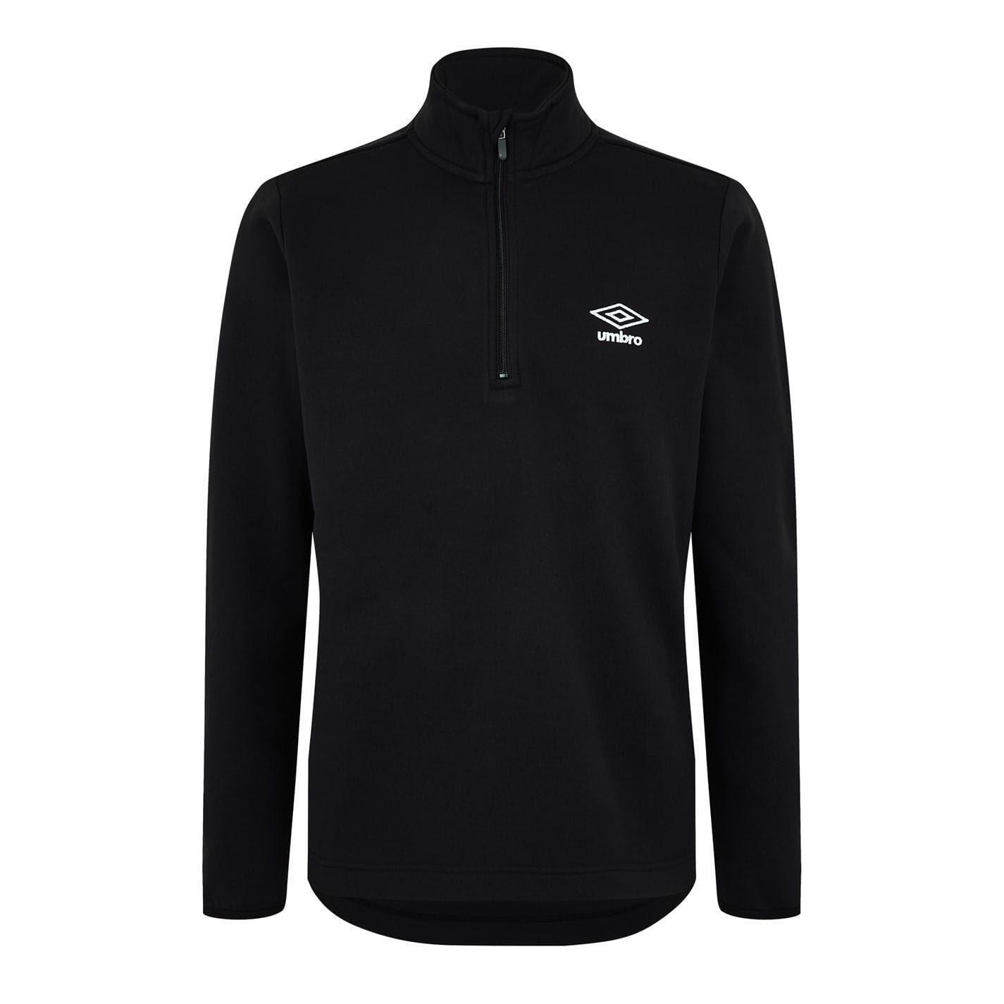 Umbro Mens Club Essential Quarter Zip Regular Sweatshirt