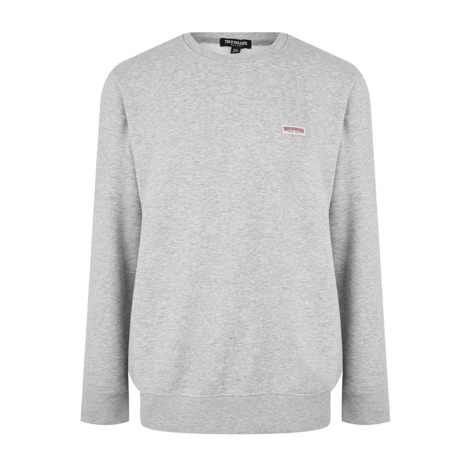 True Religion Mens Logo Fleece Lined Sweatshirt