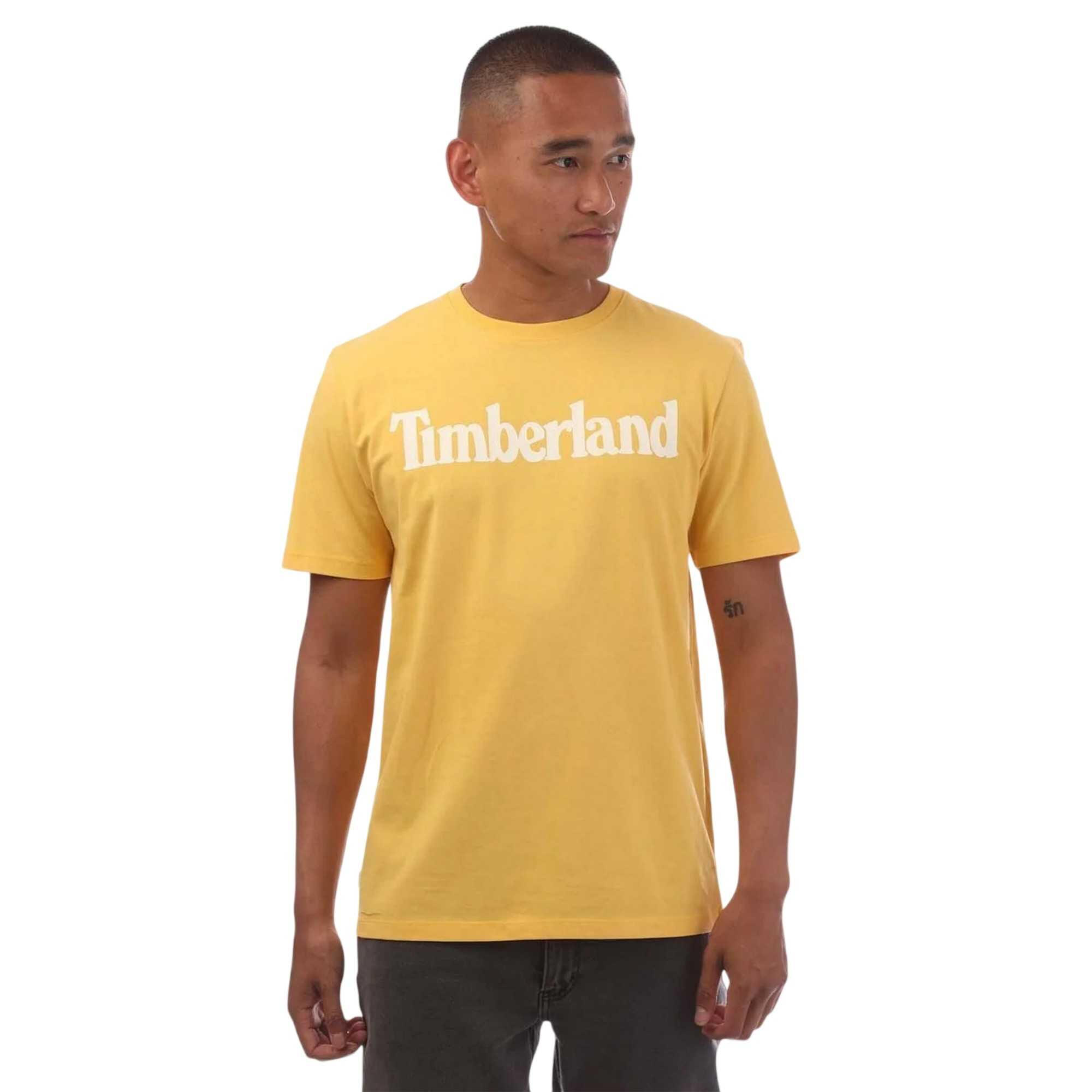Timberland Mens Northwood Wordmark Cotton Crew Neck T-Shirt