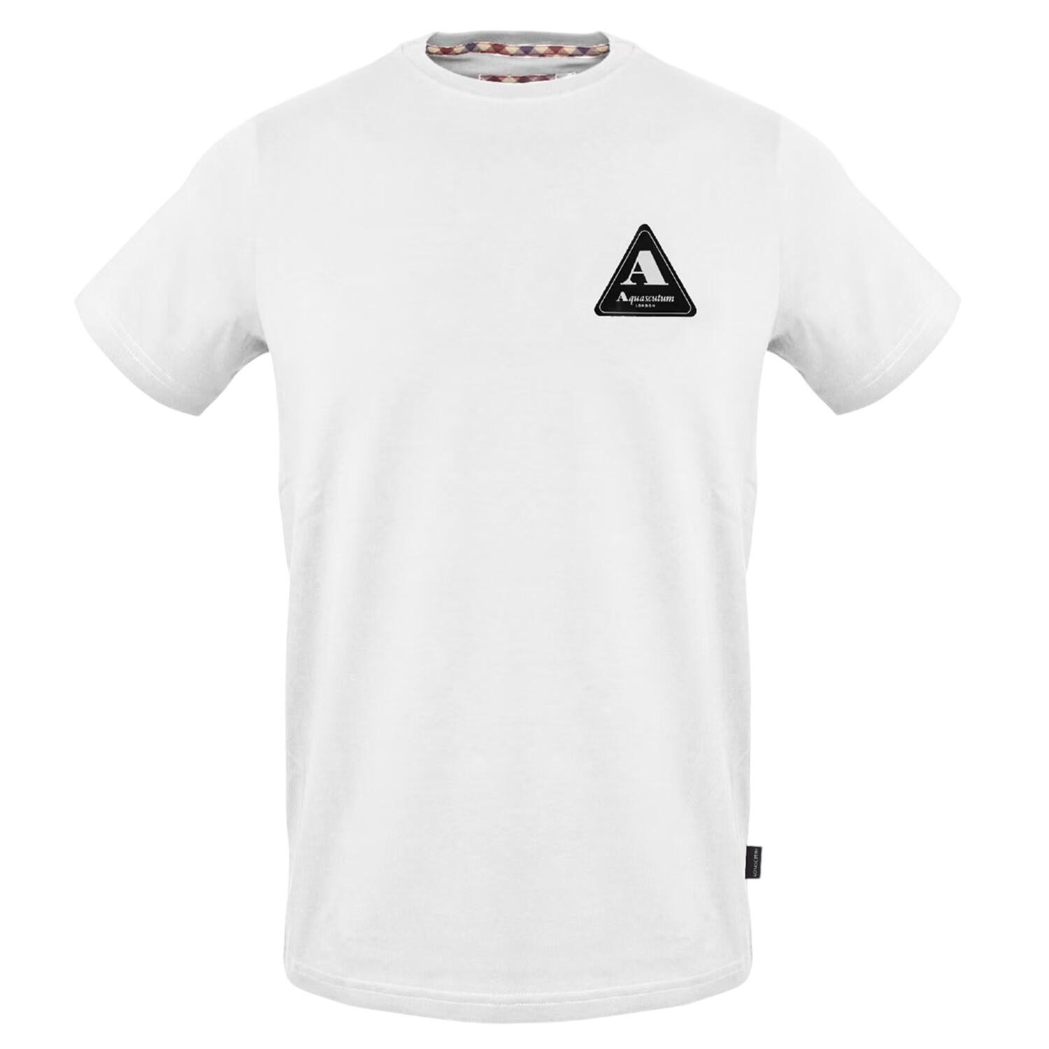 Aquascutum Mens Patch Crew Neck T-Shirt