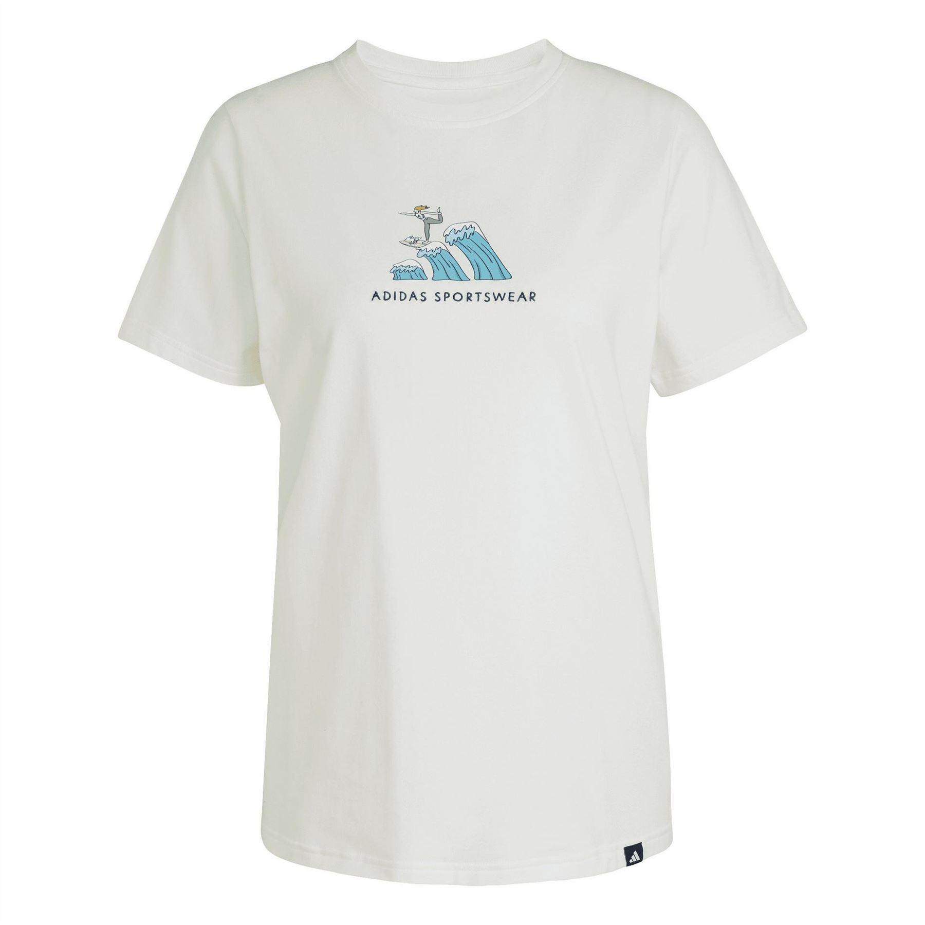 Adidas Womens/Ladies Doodle Surf T-Shirt