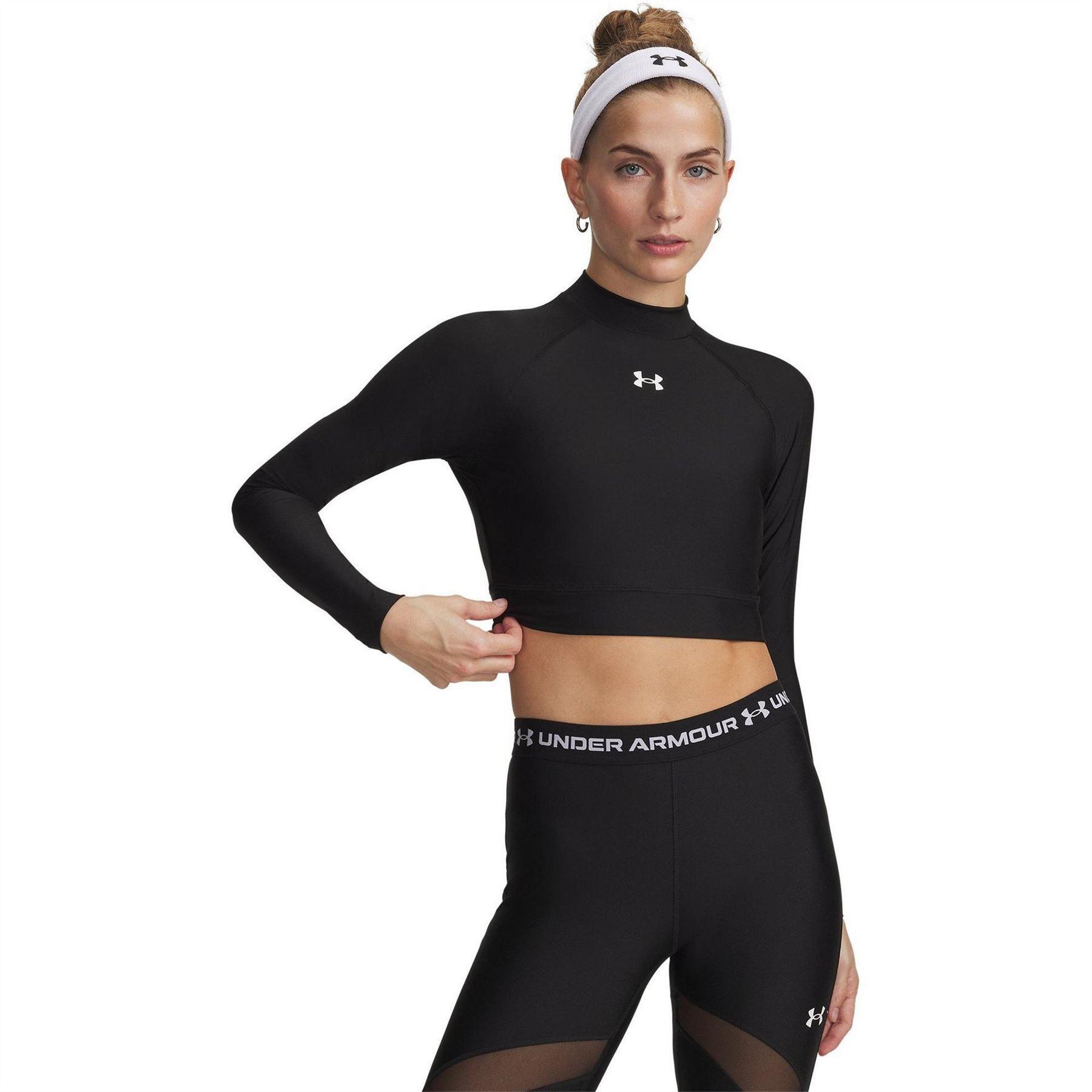 Under Armour Womens/Ladies HeatGear Mock Neck Crop Top