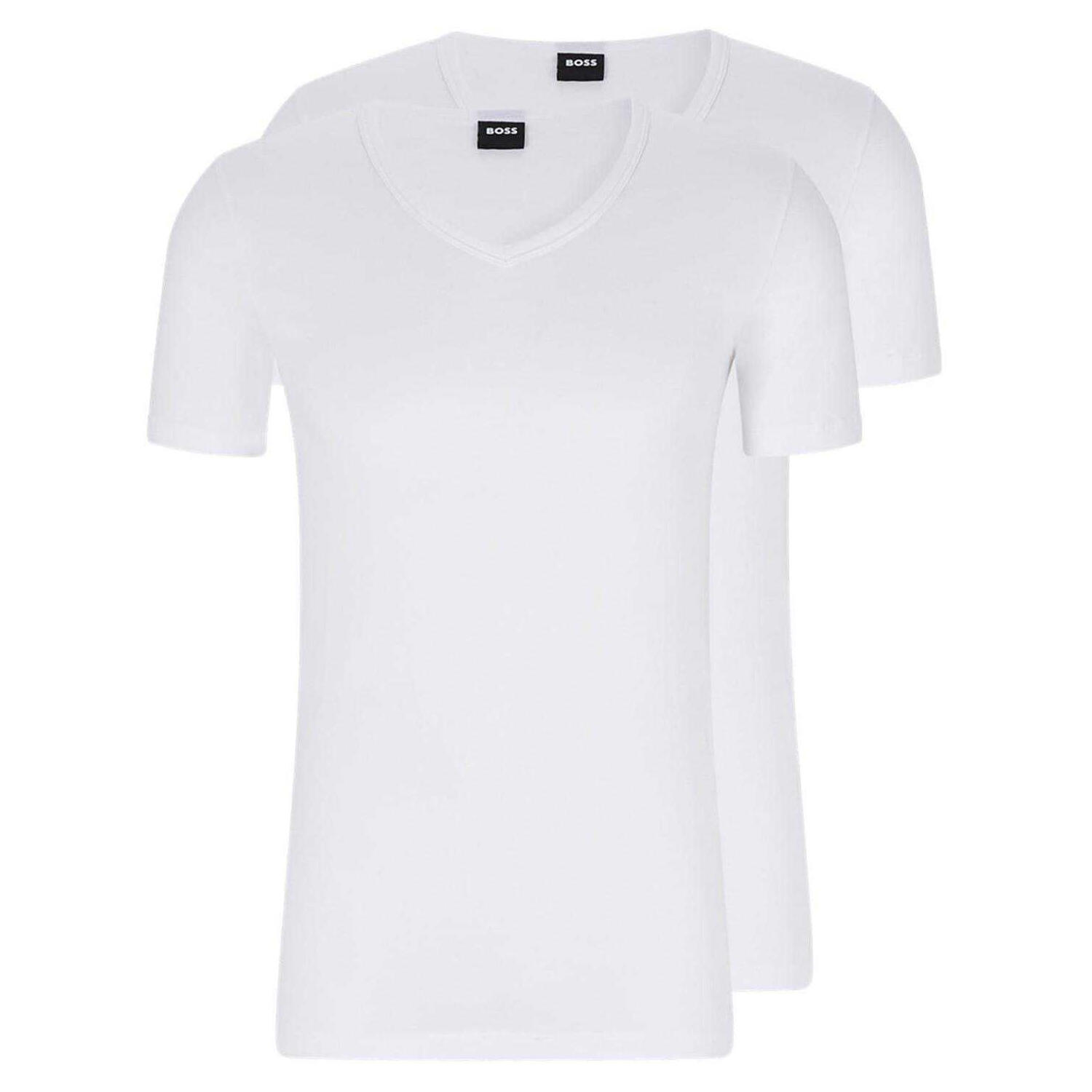 Boss Mens Logo Slim T-Shirt (Pack of 2)