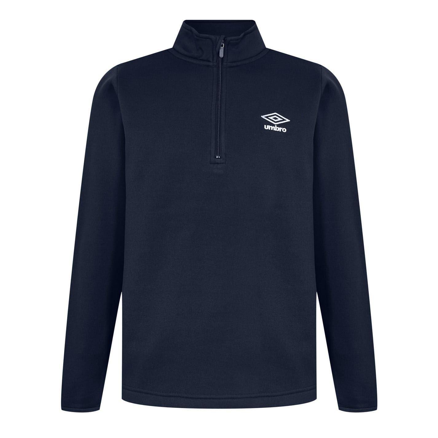 Umbro Mens Club Essential Quarter Zip Regular Sweatshirt