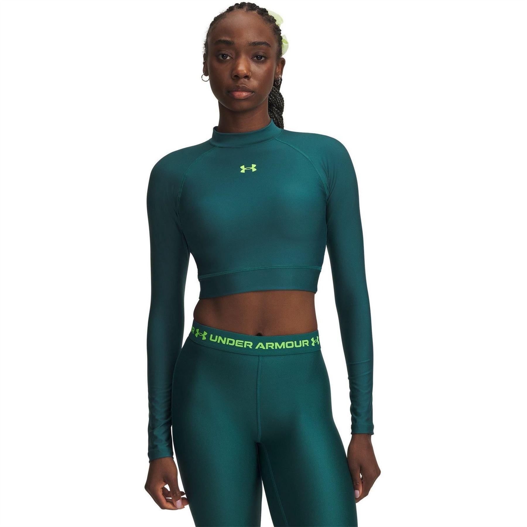 Under Armour Womens/Ladies HeatGear Mock Neck Crop Top