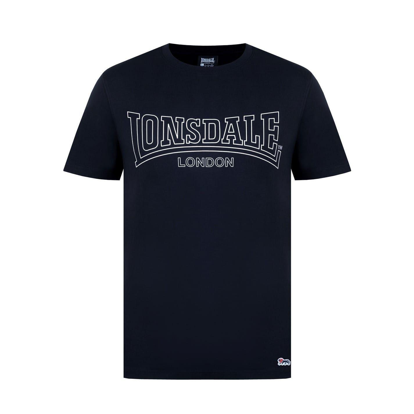 Lonsdale Mens Geometric Logo T-Shirt