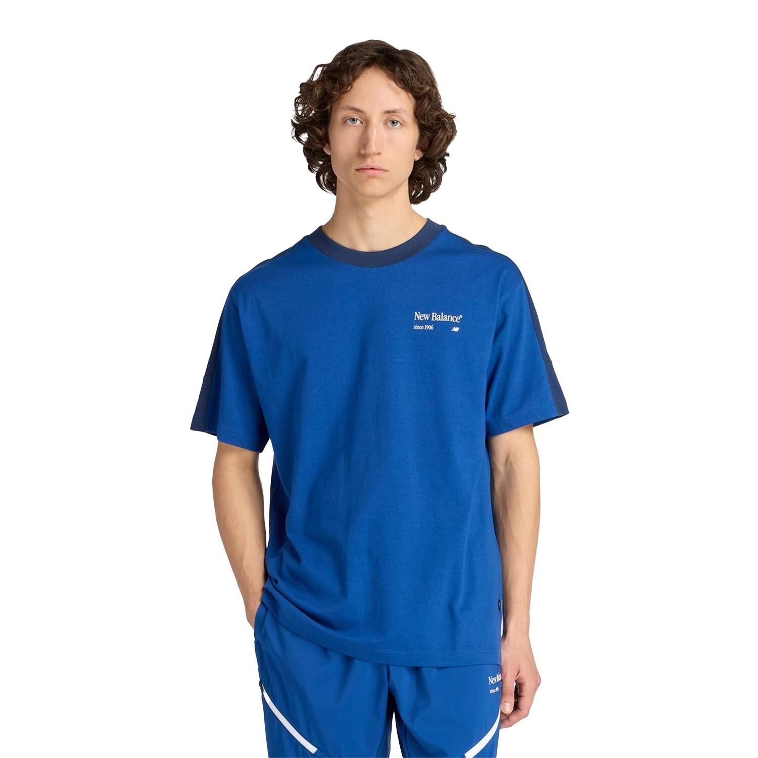 New Balance Mens Reimagined Lettering Crew Neck T-Shirt