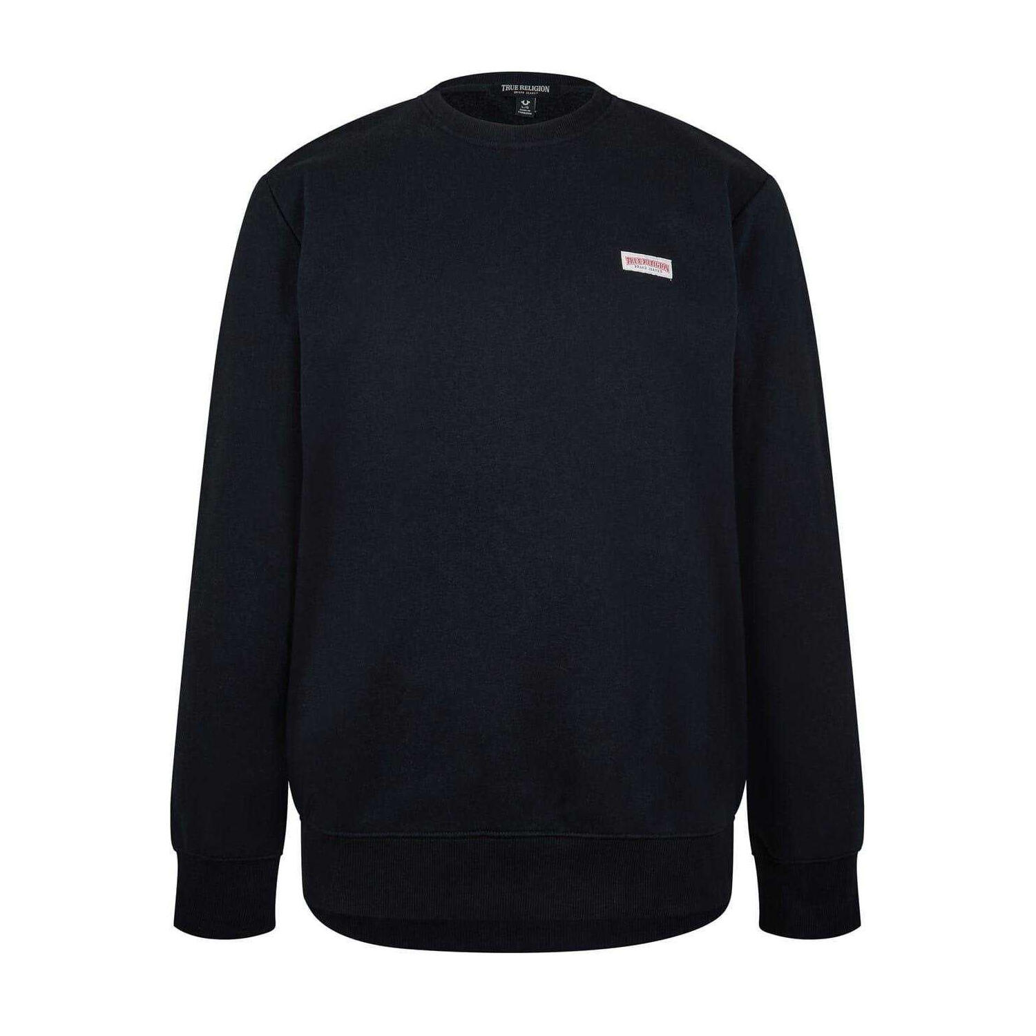 True Religion Mens Logo Fleece Lined Sweatshirt