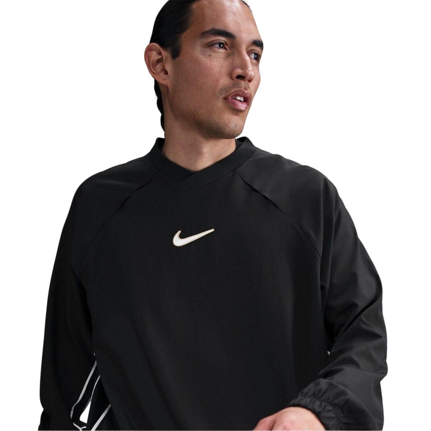 Nike Mens Swoosh Oversized Logo Lightweight Relaxed Fit Sweatshirt