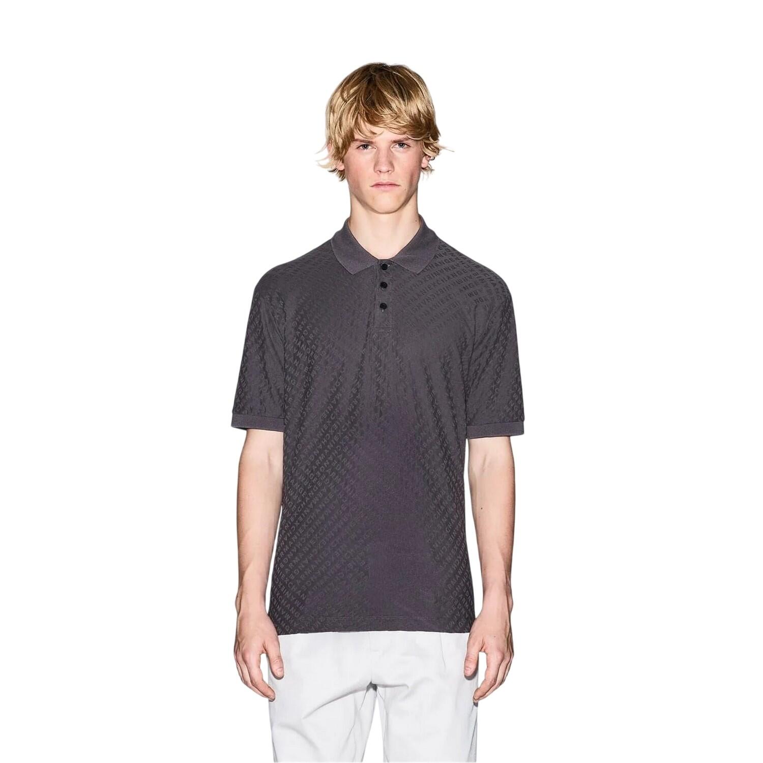 Armani Exchange Mens Textured Regular Polo Shirt