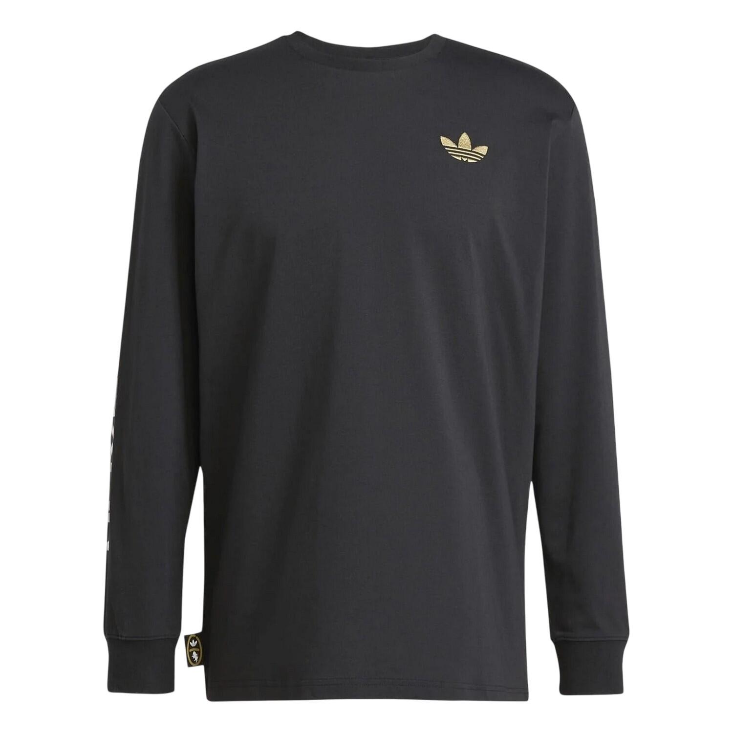 Adidas Mens Juventus Graphic Print Long-Sleeved T-Shirt
