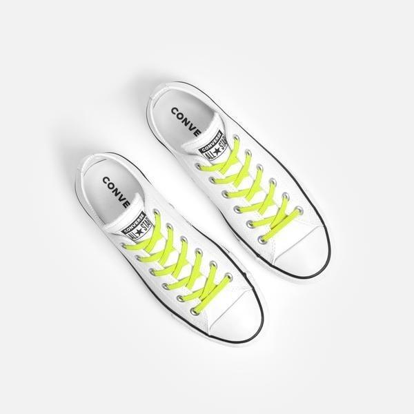 Platte elastische veters No-Tie Lemon Lime