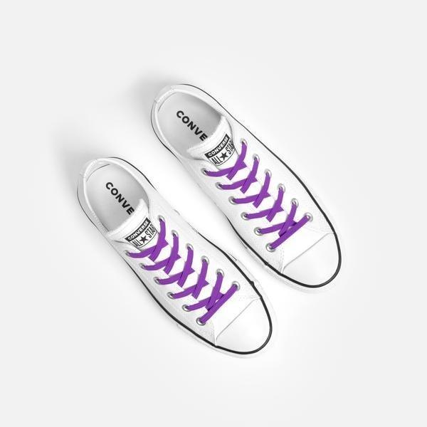 Platte elastische veters No-Tie Purple