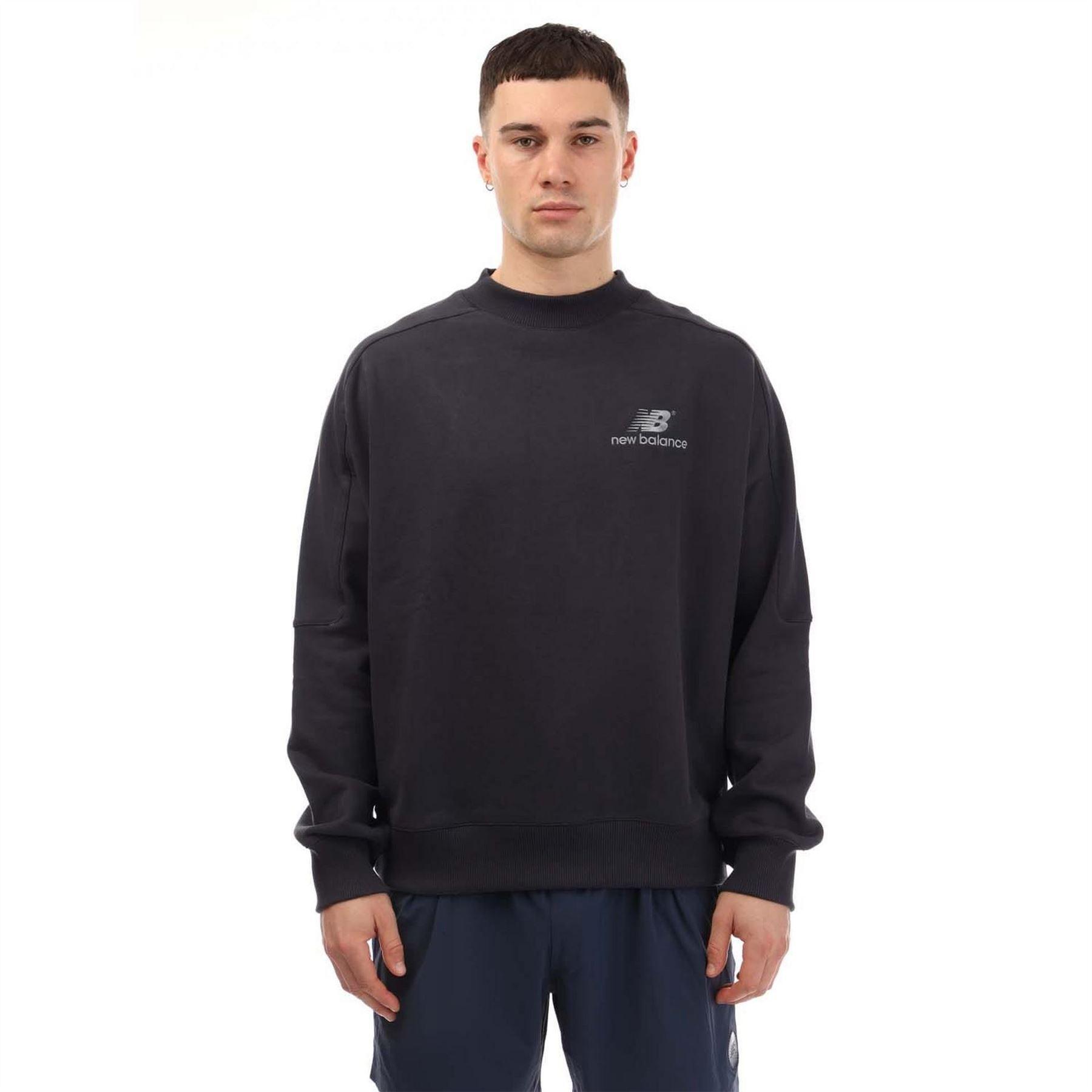 New Balance Mens French Terry Crew Neck Sweatshirt