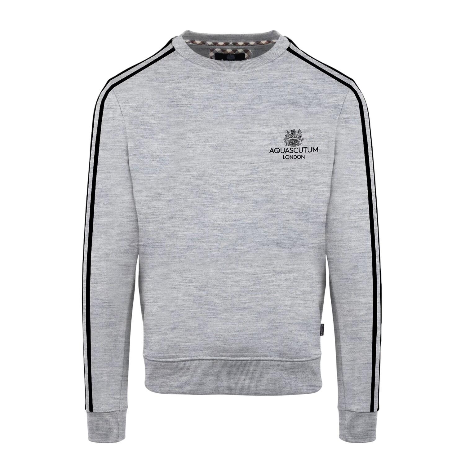Aquascutum Mens London Double Stripe Sweatshirt