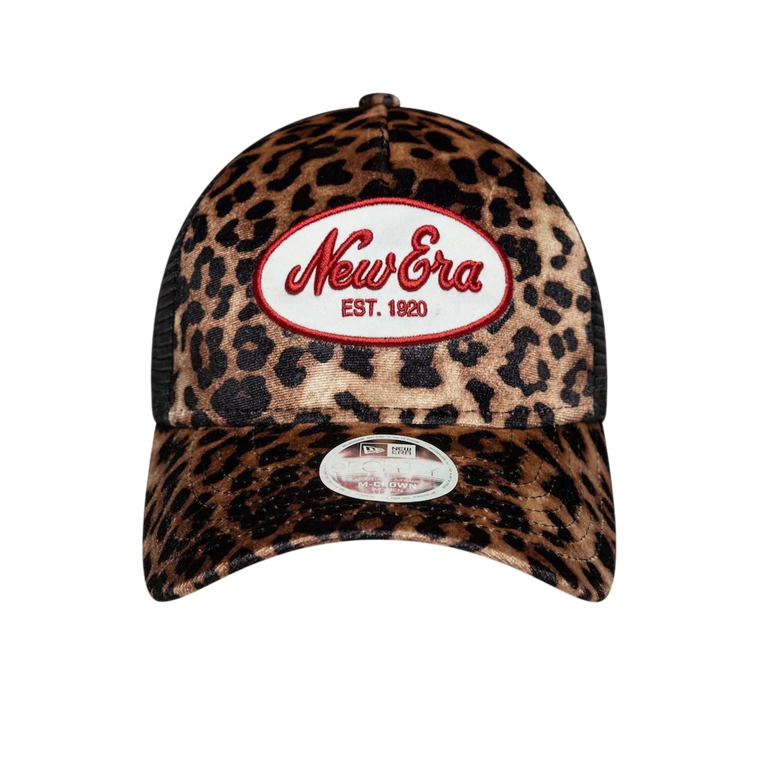 New Era Leopard Print Trucker Cap