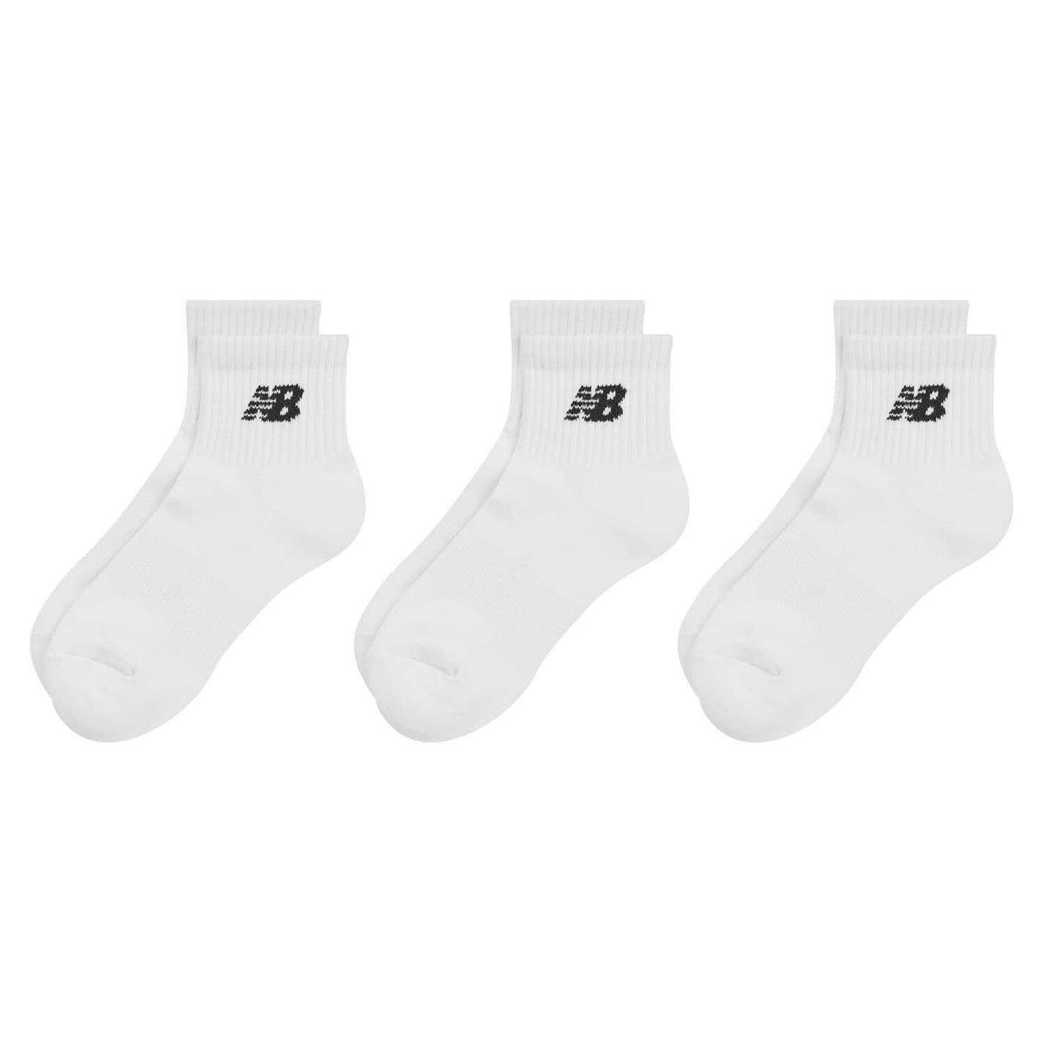New Balance Unisex Adult Cotton Blend Ankle Socks (Pack of 3)