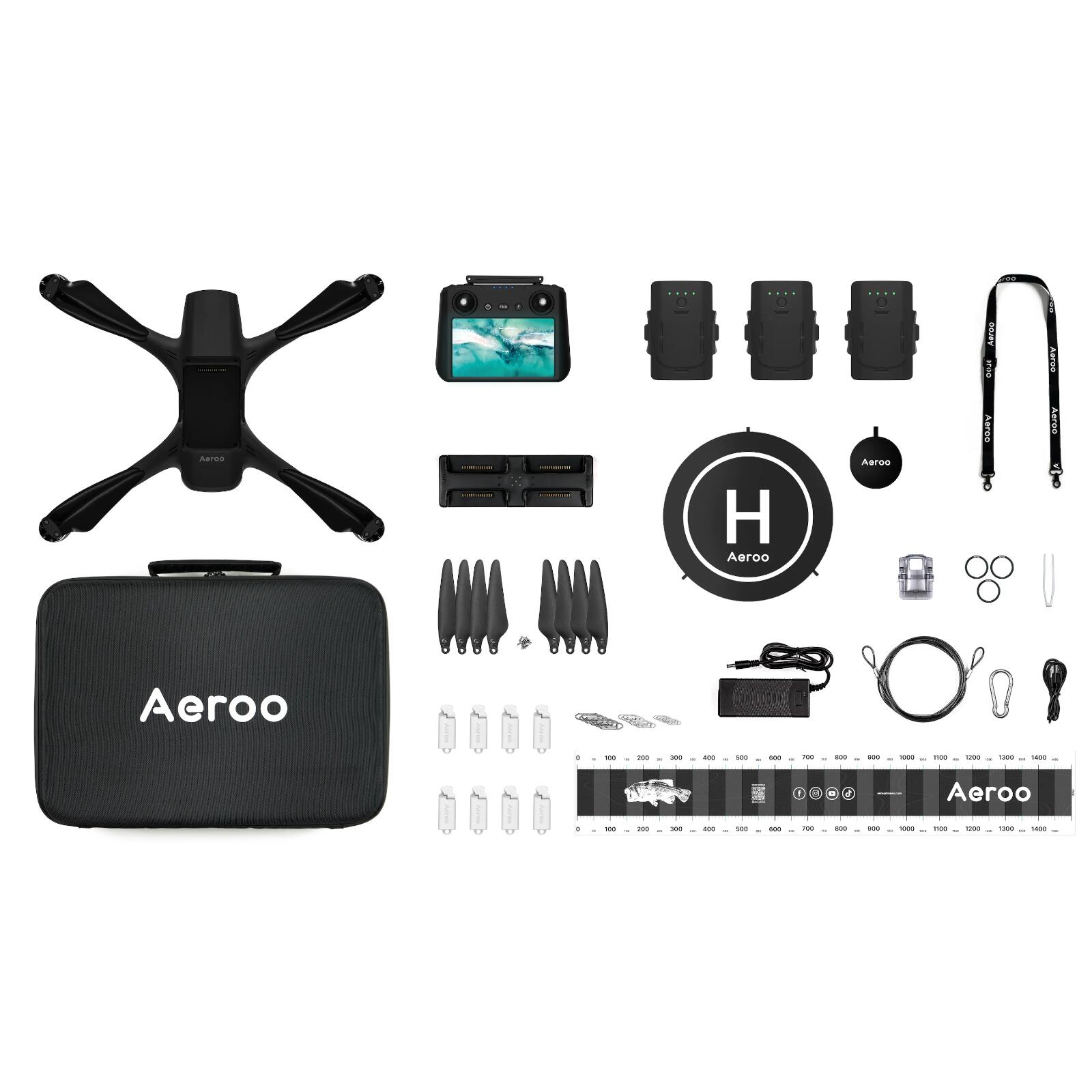 Aeroo Pro Fishing Drone Kit Combo + Smart Controller
