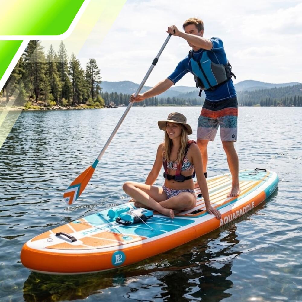 Deska SUP AquaPaddle 355x82x15 cm wiosło pompka zestaw plecak 200 kg 7/7