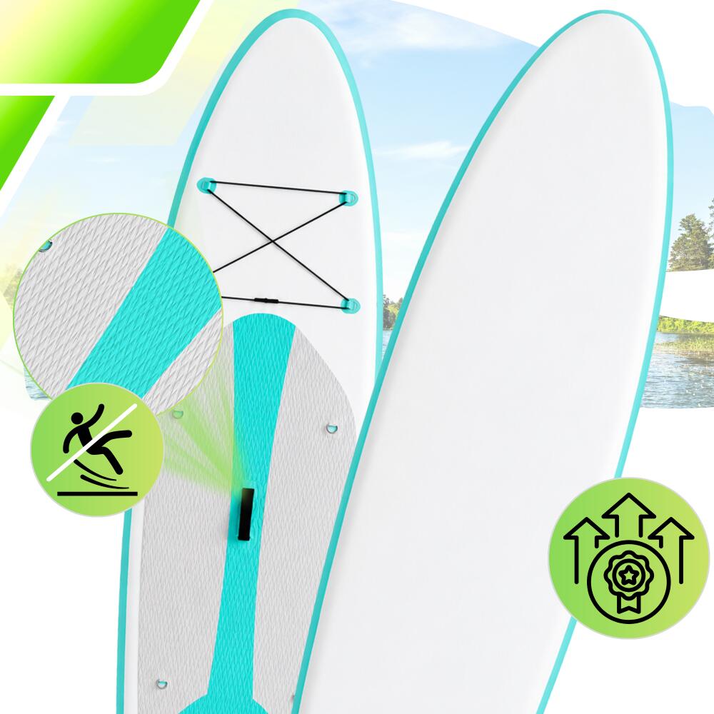 Deska SUP AquaPaddle 335x84x15 cm wiosło pompka zestaw plecak 180 kg 2/7