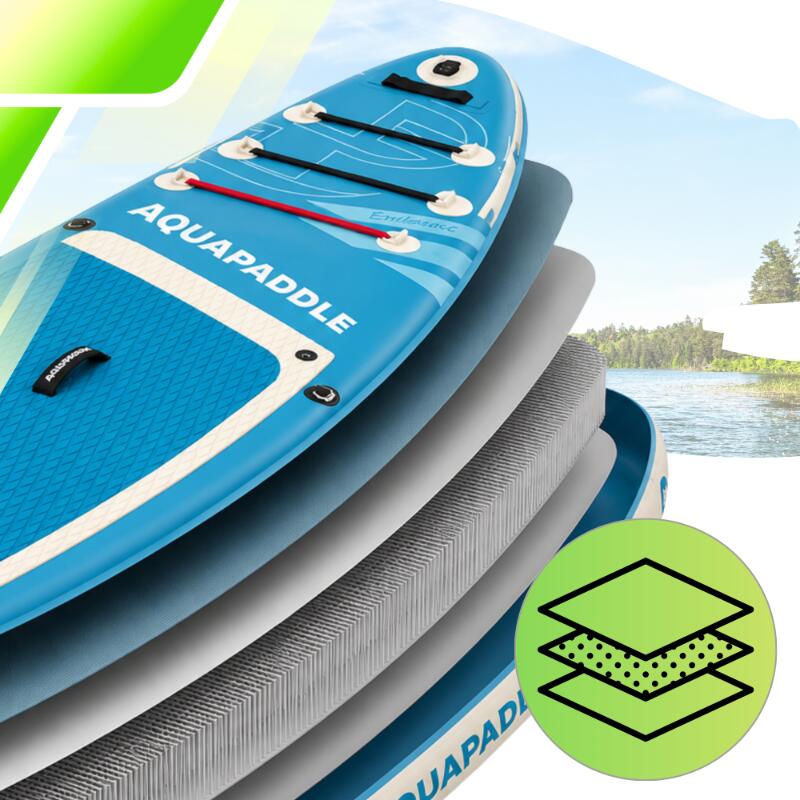 Deska SUP z siedziskiem AquaPaddle 335x84x15 cm wiosło pompka zestaw plecak 3/7