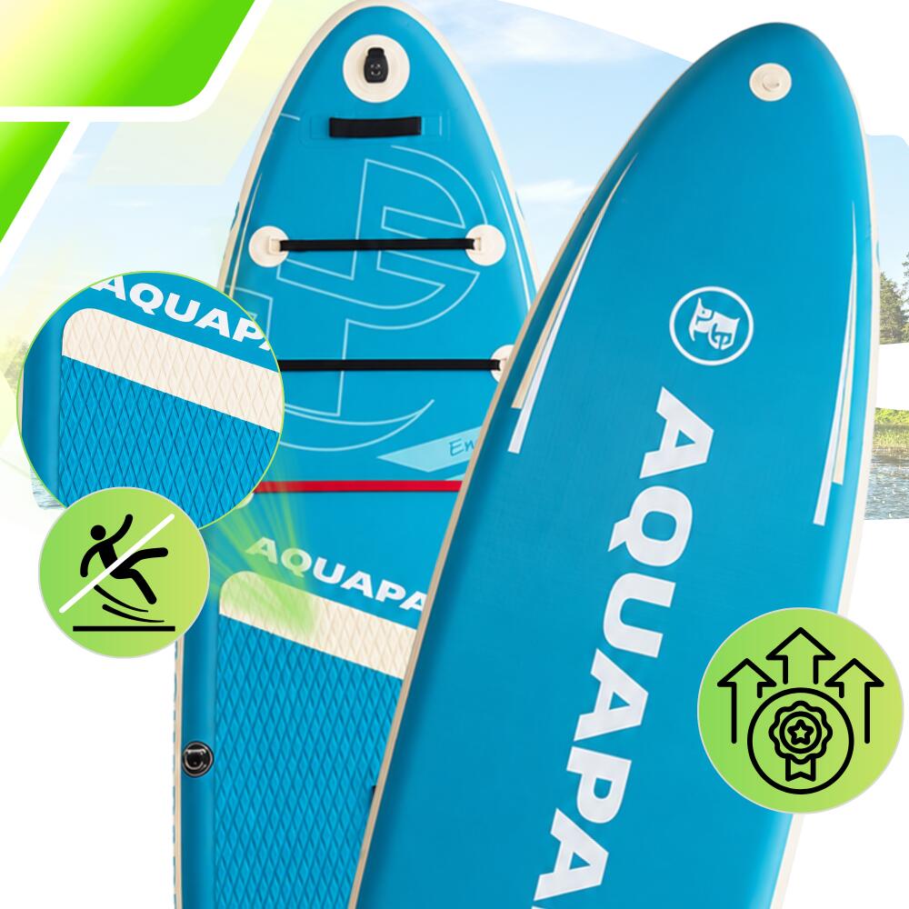 Deska SUP z siedziskiem AquaPaddle 335x84x15 cm wiosło pompka zestaw plecak 2/7