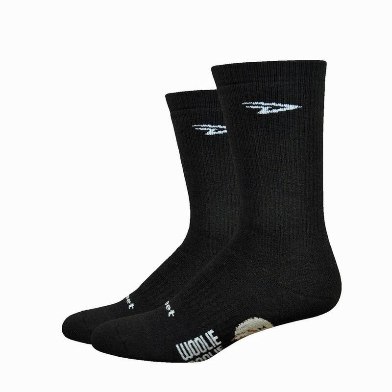 DeFeet Woolie Boolie 6" Comp Merino Cycling Socks Black