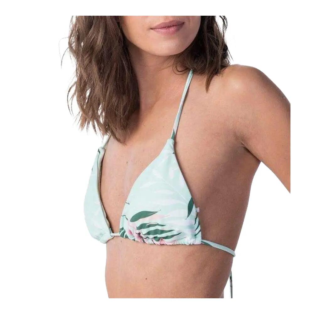 Top de biquíni Latina Leaves para senhora/senhora (Menta) 4/7