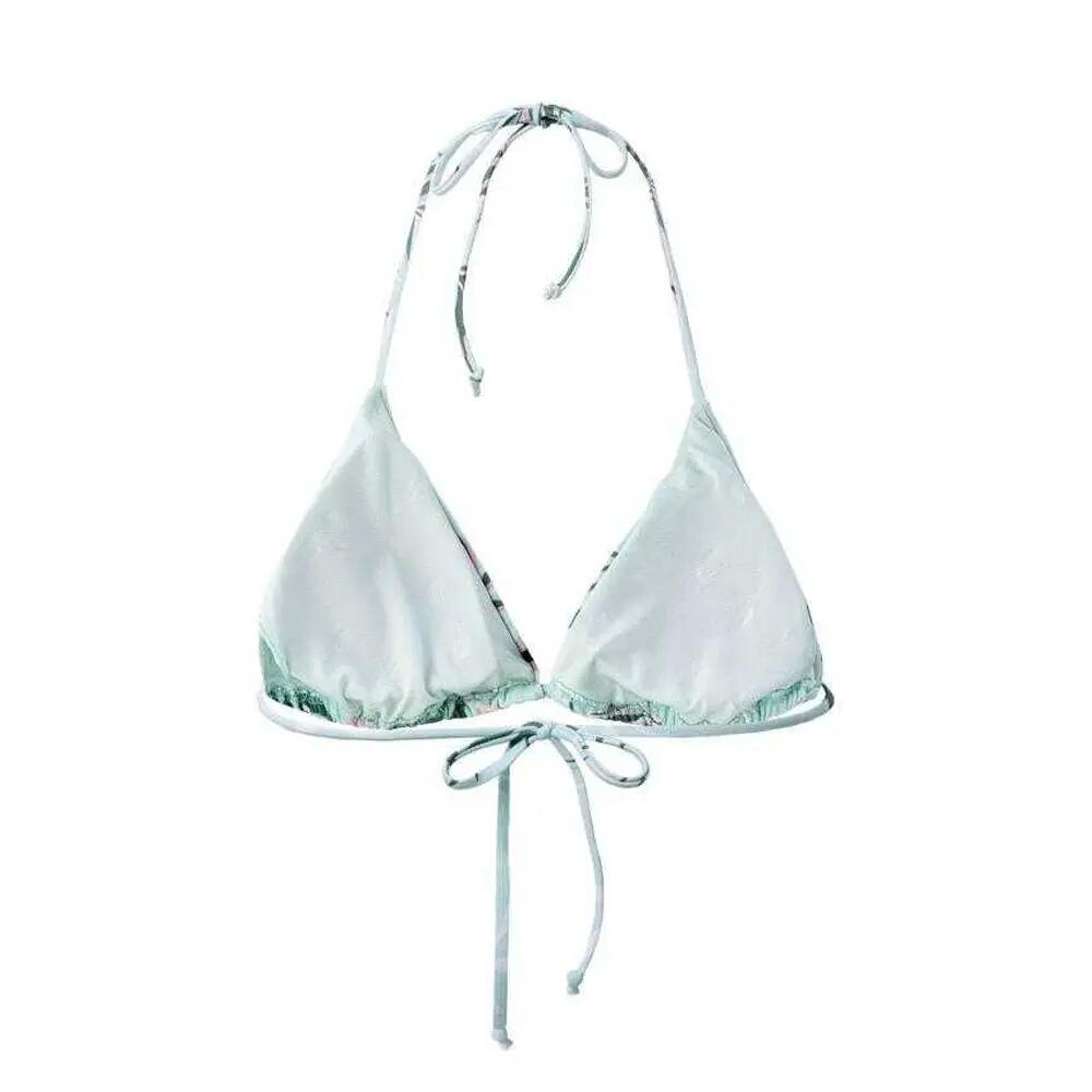 Top de biquíni Latina Leaves para senhora/senhora (Menta) 3/7