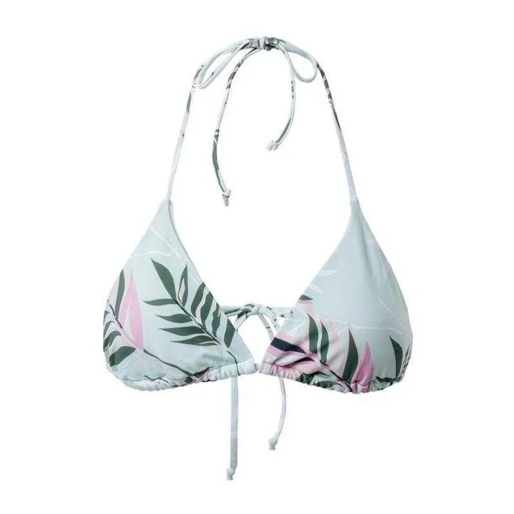 Top de biquíni Latina Leaves para senhora/senhora (Menta) 2/7