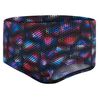 Heren alv v zwemshort (zwart/blauw vuur/licht adriatisch/fluorescerend